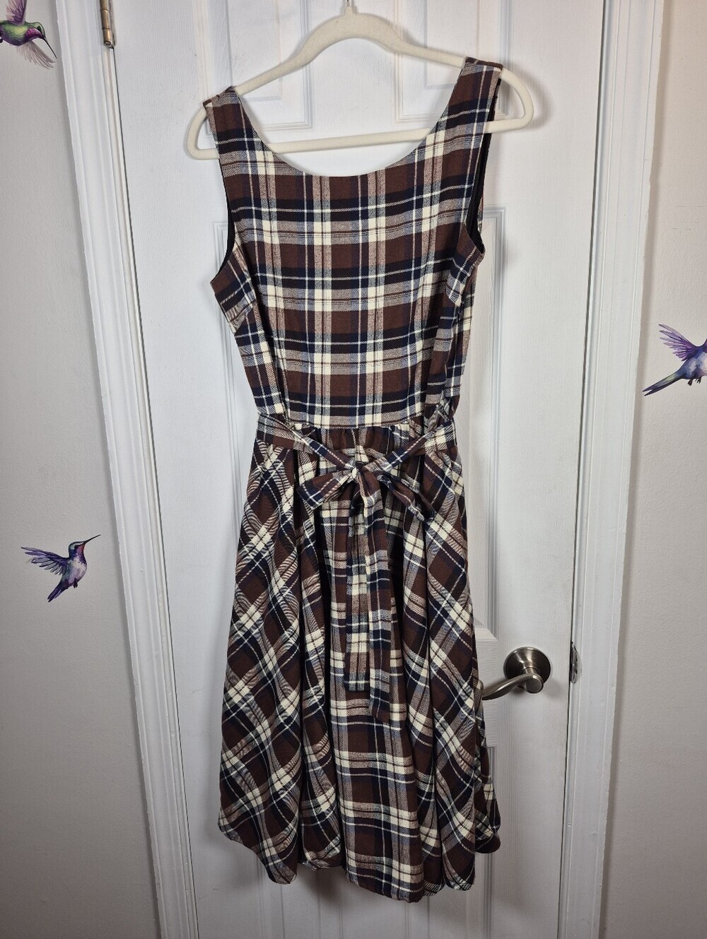 Luouse Classy Vintage Audrey Hepburn Style 1950s Rockability Swing Dress XL